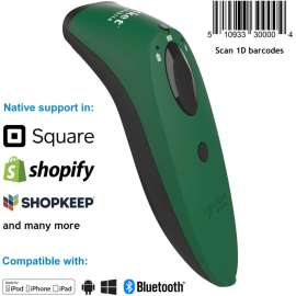 SocketScan S730, 1D Laser Barcode Scanner, Green, S730, 1D Laser Bluetooth Barcode Scanner, Green
