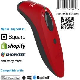 SocketScan S740, 1D/2D Imager Barcode Scanner, Red, S740, 1D/2D Imager Bluetooth Barcode Scanner, Red