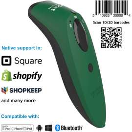 SocketScan S740, 1D/2D Imager Barcode Scanner, Green, S740, 1D/2D Imager Bluetooth Barcode Scanner, Green