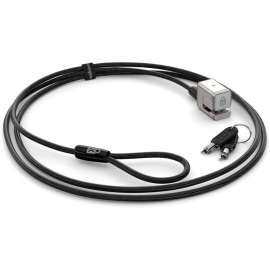 Kensington Keyed Cable Lock for Surface Pro & Surface Go, Black, Silver, Carbon Steel, 5.91 ft, For Notebook