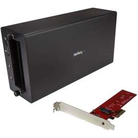 StarTech.com Thunderbolt 3 to M.2 adapter, External PCI Express Enclosure, Chassis plus card, The Thunderbolt 3 M.2 enclosure lets you take advantage of the speed and size of PCIe M.2 internal solid-state drives, connected externally to your Thunderbolt 3