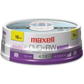 Maxell 4x DVD+RW Media, 120mm