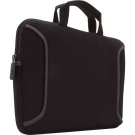 Case Logic LNEO-12 Carrying Case (Sleeve) for 12.1" Chromebook, Ultrabook, AC Adapter, Cord, Accessories, Notebook, Black, Neoprene Body, Handle, 9.4" Height x 1.5" Width x 12.4" Depth