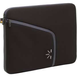 Case Logic PLS-14 Carrying Case (Sleeve) for 14.1" Notebook, Battery, USB Drive, Accessories, Black, Neoprene Body, Suede Interior Material, 11.3" Height x 1.8" Width x 14.5" Depth