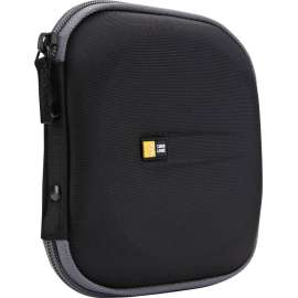 Case Logic 24 Capacity CD Wallet, Wallet, EVA Foam, Polyester, Black, 24 CD/DVD
