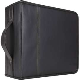 Case Logic 336 Capacity CD Wallet, Wallet, Faux Leather, Polyvinyl Chloride (PVC), Black, 336 CD/DVD