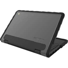 Gumdrop DropTech Lenovo 300e Case, For Lenovo Chromebook, Black, Drop Resistant, Shock Resistant, Silicone, Polycarbonate