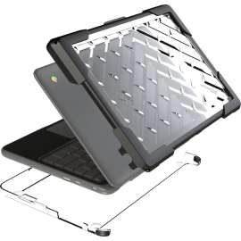 Gumdrop BumpTech Dell Chromebook 11 5190 Case, For Dell Chromebook, Black, Transparent, Shock Proof, Polycarbonate, Thermoplastic Elastomer (TPE)