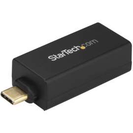 StarTech.com USB C to Gigabit Ethernet Adapter, 1Gbps NIC USB 3.0/3.1 Type C to RJ45 Port/LAN Network Adapter TB3 Compatible/ MacBook Pro, USB C to Gigabit Ethernet adapter securely connects to wired network/LAN w/RJ45 on a USB Type-C or TB3 device, Realt