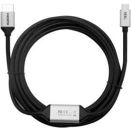 SIIG USB-C to HDMI 4K 60Hz Active Cable, 3M, 9.80 ft HDMI/USB A/V Cable for Workstation, Computer, Ultrabook, Notebook, First End: 1 x HDMI 2.0 Type A Digital Audio/Video, Male