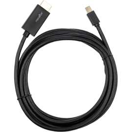 Rocstor Premium Mini DisplayPort to HDMI cable, 10 ft (3m), 4K/2K, DisplayPort to HDMI Cable, For MacBook, Macbook Pro, Macbook Air, Mac Mini, Ultrabook, Projector, Desktop Computer