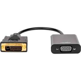 Rocstor Premium DVI-D to VGA Active Adapter, Resolutions up to 1920x1200, DVI/VGA for Monitor, Projector, Video Device, Notebook, Desktop Computer, 6 Inch, 1 Pack, 1 x DVI-D