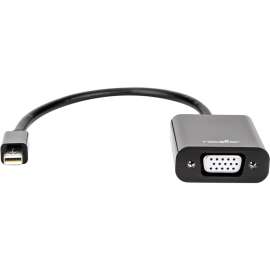 Rocstor Premium Mini DisplayPort to VGA Video Adapter, M/F, For connecting a VGA display to a Mini DisplayPort on a Mac or PC computer, Compatible with mDP DisplayPort on MacBook, MacBook Pro, Microsoft Surface, Surface docking stations, Computers or Tabl