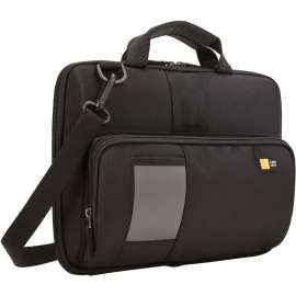 Case Logic QNS-311 Carrying Case (Attaché) for 13.3" Notebook, Accessories, Black, Ethylene Vinyl Acetate (EVA), Polyester Body, Shoulder Strap, Handle, 9.8" Height x 2.4" Width x 13" Depth