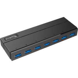 Plugable 7-Port USB 3.0 Hub with 36W Power Adapter, USB 3.0 Type A, External, 7 USB Port(s), 7 USB 3.0 Port(s)