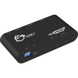 SIIG 1x2 HDMI 2.0 Splitter / Distribution Amplifier with Auto Video Scaling, 4K 60Hz HDR, 3840x2160 HDMI Splitter- HDR- HDCP 2.2- HDMI 4K Splitter with EDID- 2 Port 4K HDMI Splitter 1 in 2 out Auto Video Scaling, 7.1-ch Surround Sound Audio, 4K to 1080p d