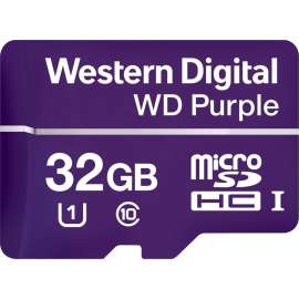 Western Digital Purple WDD032G1P0A 32 GB Class 10/UHS-I (U1) microSDHC, 100 MB/s Read, 60 MB/s Write, 3 Year Warranty