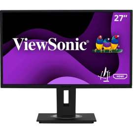 ViewSonic VG2748 27 Inch IPS 1080p Ergonomic Monitor with HDMI DisplayPort USB and 40 Degree Tilt for Home and Office, 27" Monitor, IPS Panel, Full HD 1920 x 1080p, Ergonomic