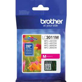 Brother LC3011M Original Standard Yield Inkjet Ink Cartridge, Single Pack, Magenta, 1 Each, 200 Pages