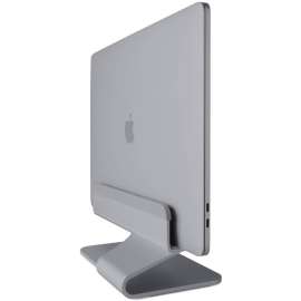 Rain Design mTower Vertical Laptop Stand, Space Gray, mTower gives your notebook the illusion of floating for a clean and sleek desktop setup when using an external monitor as the single display while taking up only about a third of your notebooks footpri