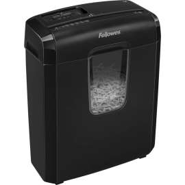 Fellowes Powershred 6C Cross-Cut Shredder, Non-continuous Shredder, Cross Cut, 6 Per Pass, for shredding Staples, Paper, Credit Card