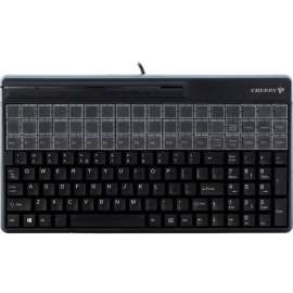 CHERRY SPOS QWERTY Keyboard, 135 Keys, QWERTY Layout, 54 Relegendable Keys, Magnetic Stripe Reader