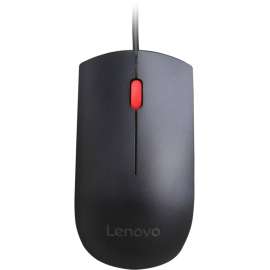 Lenovo Essential USB Mouse, Optical, Cable, Black, 1 Pack