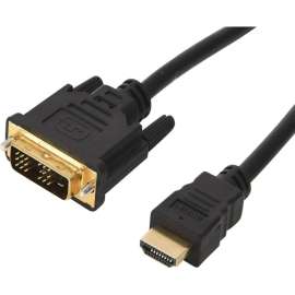 4XEM HDMI to DVI-D Cable 15ft, 15 ft DVI/HDMI Video Cable for Video Device, Notebook, Monitor, Projector, First End: 1 x DVI-D Digital Video, Male, Second End: 1 x HDMI Digital Audio/Video