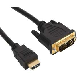 4XEM HDMI to DVI-D Cable 10ft, 10 ft DVI-D/HDMI Video Cable Adapter for Computer, Video Device, Notebook, First End: 1 x 19-pin DVI-D Digital Video, Male, Second End: 1 x HDMI Digital Audio/Video