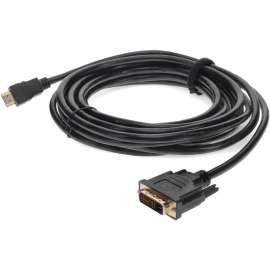 Addon 3ft HDMI 1.3 Male to DVI-D Dual Link (24+1 pin) Male Black Cable For Resolution Up to 2560x1600 (WQXGA), 100% compatible and guaranteed to work