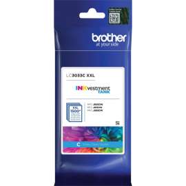 Brother Genuine LC3033C Single Pack Super High-yield Cyan INKvestment Tank Ink Cartridge, Inkjet, Super High Yield, 1500 Pages, 1 Pack