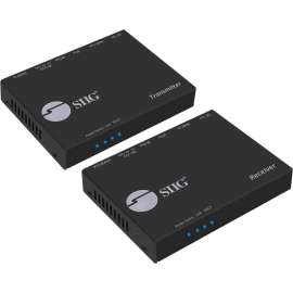 SIIG 4K HDMI HDBaseT Extender Over Single Cat5e/6 with RS-232, IR & PoC, 100m, Extends HDMI 1.4 Audio & Video Signal, TAA Compliant