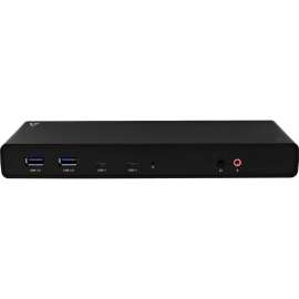 V7 UCDDS-1E USB Type C Docking Station for Desktop PC/Notebook/Monitor, 60 W, 6 x USB Ports, 4 x USB 3.0, Network (RJ-45)