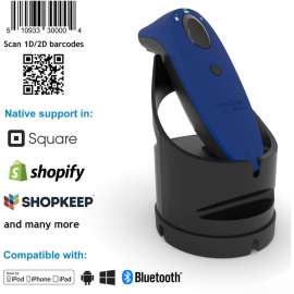 Socket Mobile SocketScan S740, Universal Barcode Scanner, Blue & Black Dock, Wireless Connectivity, 19.50" Scan Distance, 1D, 2D, Imager