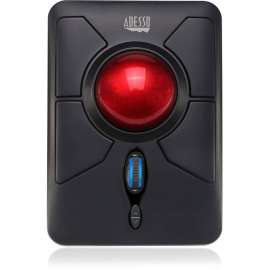 Adesso iMouse T50, Wireless Programmable Ergonomic Trackball Mouse, Optical, Wireless, Radio Frequency