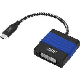 SIIG USB Type-C to DVI Video Cable Adapter, USB Type C, 1 x DVI, 1 x DVI-D, DVI