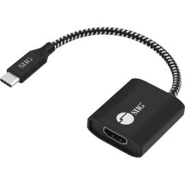 SIIG USB Type-C to HDMI Video Cable Adapter with PD Charging, USB Type C, 1 x HDMI, HDMI