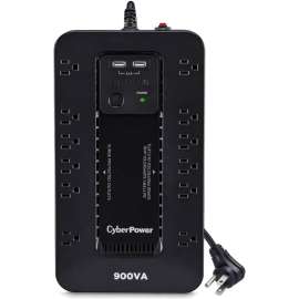 CyberPower ST900U Standby UPS Systems, 900VA/500W, 120 VAC, NEMA 5-15P, Compact, 12 Outlets, PowerPanel Personal, $125000 CEG, 3YR Warranty