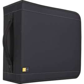 Case Logic 320 Capacity CD Wallet, Slide Insert, Nylon, Black, 320 CD/DVD