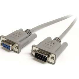 StarTech.com 10 ft Straight Through Serial Cable, M/F, DB-9 Male Serial, DB-9 Female Serial, 10ft