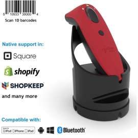 Socket Mobile SocketScan S700, Linear Barcode Scanner, Red & Black Charging Dock, Wireless Connectivity, 1D, Imager, Bluetooth