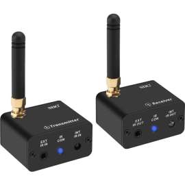 SIIG Wireless IR Signal Extender Kit - For A/V Equipment - Extend the IR signal up to 656ft (200m) - TX to RX - IR over Wireless Signal Extender Kit- Pairing Button- IR Sensor- 2x USB Power Cable - 3.5mm IR jack- Aluminum Housing -Portable Housing D