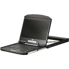 Aten Technologies ATEN 1U Ultra Short Depth Single Rail WideScreen LCD Console (USB / HDMI)-TAA Compliant - 1 Computer(s) - 18.5" LED - Full HD - 1920 x 1080 - 4 x USB - 2 x HDMI - Keyboard - TouchPad - 120 V AC, 230 V AC Input Voltage - 1U High - M