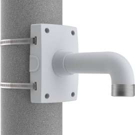 Axis Communications AXIS T91B67 Pole Mount for Network Camera, White, 33.07 lb Load Capacity