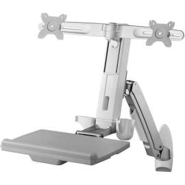 Amer Mounts AMR2AWS Wall Mount for Monitor, Keyboard, Mouse, 2 Display(s) Supported, 24" Screen Support, 40.70 lb Load Capacity, 75 x 75, 100 x 100