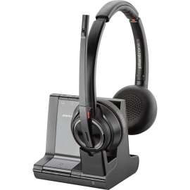 Poly Plantronics Savi 8200 Series Wireless Dect Headset System, Stereo, Wireless, Bluetooth/DECT 6.0, 590.6 ft
