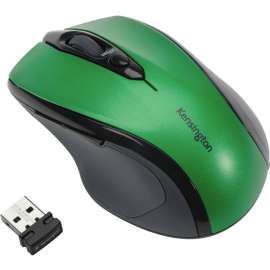 Kensington Pro Fit Wireless Mid-Size Mouse, Optical, Wireless, Radio Frequency, Emerald Green