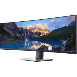 Dell UltraSharp U4919DW 49" Dual Quad HD (DQHD) Curved Screen WLED LCD Monitor, 32:9, Black, Silver, 49" Class, In-plane Switching (IPS) Technology
