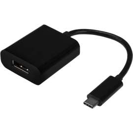 4XEM USB-C to DisplayPort Adaptor Cable, 10" DisplayPort/USB A/V Cable for Audio/Video Device, Notebook, Tablet, HDTV, Monitor, Projector, MAC, PC, First End: 1 x DisplayPort 1.2 Digital Audio/Video, Female, Second End: 1 x USB 3.1 Type C
