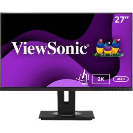 ViewSonic VG2755-2K 24 Inch IPS 1440p Monitor with USB C 3.1, HDMI, DisplayPort and 40 Degree Tilt Ergonomics for Home and Office, 27" USB C Monitor, IPS Technology, QHD 2560 x 1440p, 16.7 Million Colors